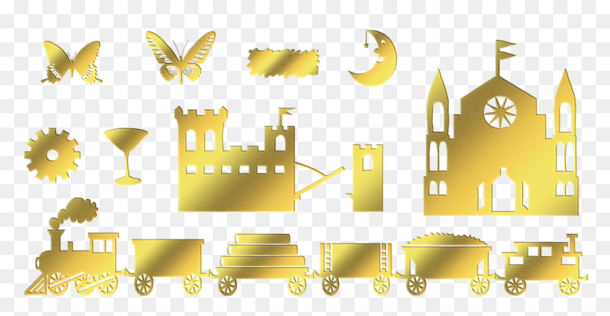 Clip Art, HD Png Download - gold butterfly png