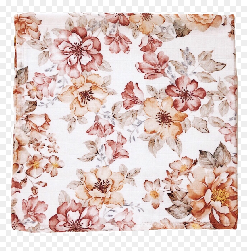 Vintage Floral Swaddle, HD Png Download - crinkled paper png