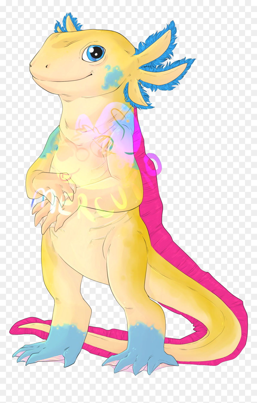 Dgrz5ki - Cartoon, HD Png Download - axolotl png