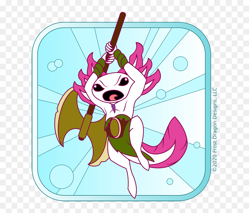 Axolotl Barbarian, HD Png Download - axolotl png