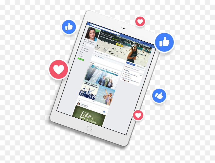 Tablet With Social Marketing - Online Advertising, HD Png Download - shaklee logo png