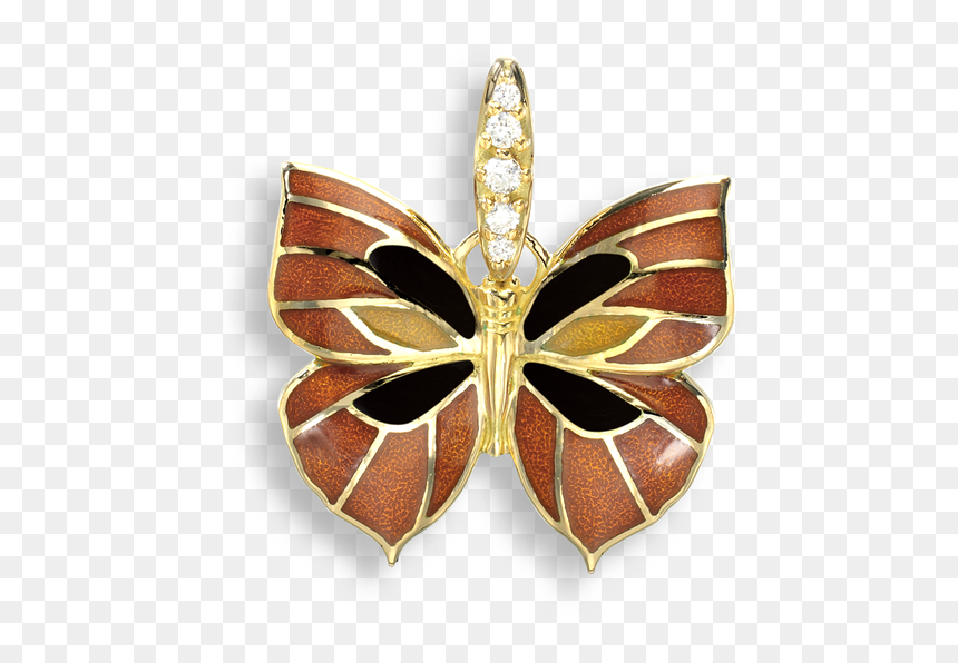 Gold Stud Butterfly Earrings, HD Png Download - gold butterfly png