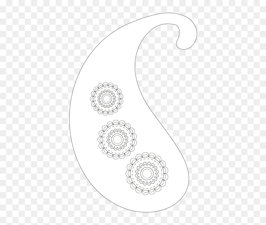 Circle, HD Png Download - paisley pattern png