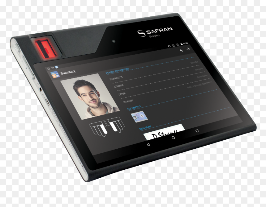 Morphotablet - Morphotablet 2s Mobile Biometric Tab, HD Png Download - biometric devices png