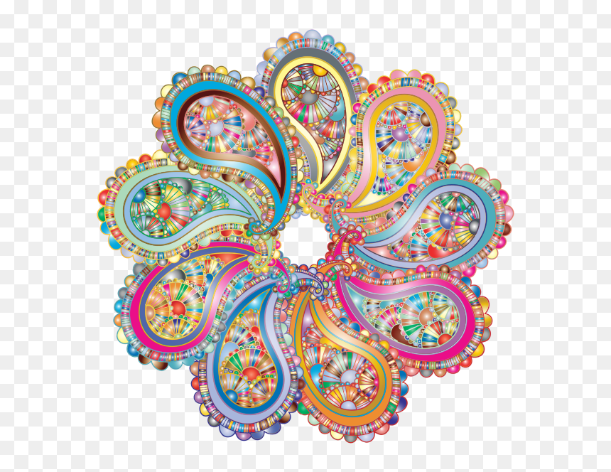 Paisley Mandala 3 Extended - Clip Art, HD Png Download - paisley pattern png
