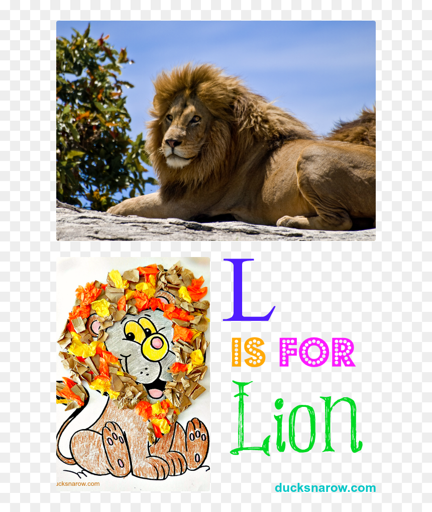 Preschool Lesson And Craft About Lions And The Letter - Daniel In Lion's Den Quote, HD Png Download - crinkled paper png