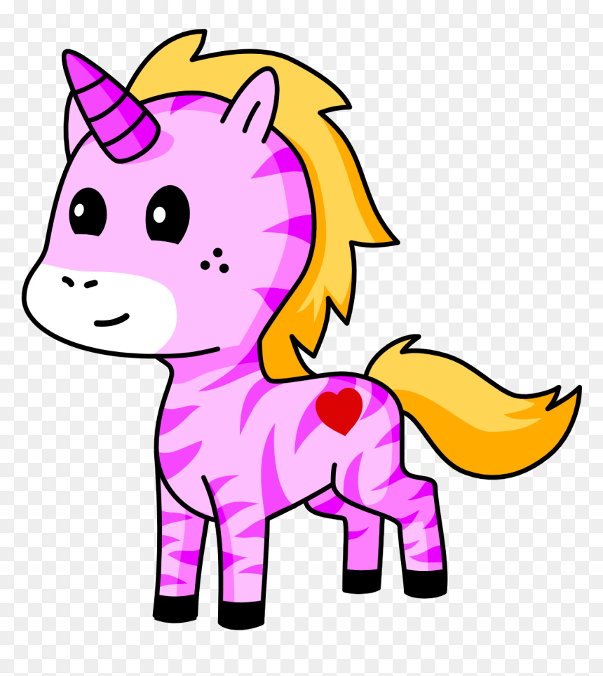 Yellow Unicorn, HD Png Download - pink zebra logo png