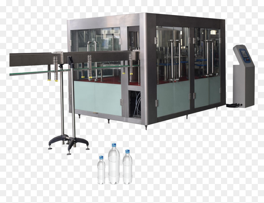 Automatic Mineral Water Filling Machine 3 In 1 Monoblock - Plastic Bottles, HD Png Download - kinley water bottle png
