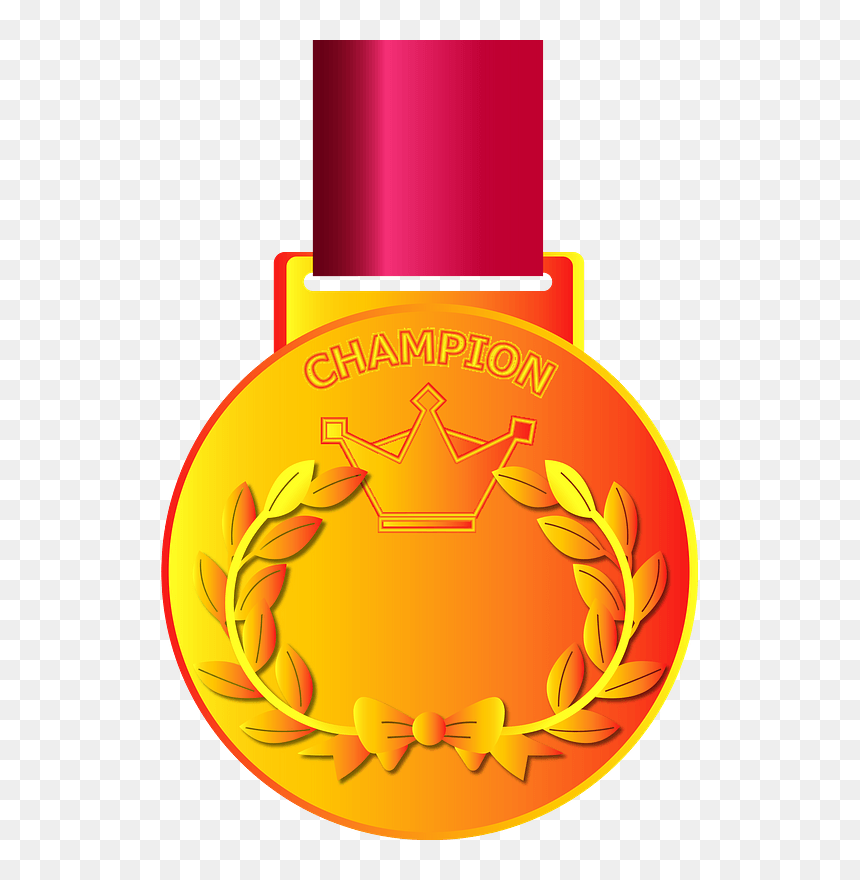 Gold Medal Clipart - Perfume, HD Png Download - golden medal png