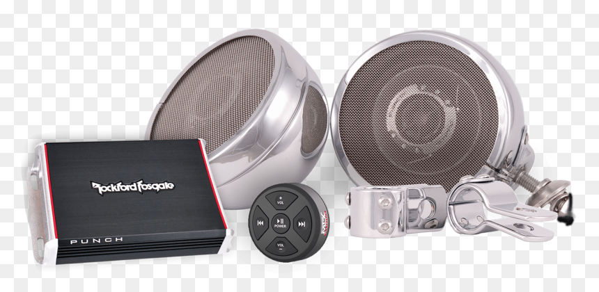 Steel Horse Audio St600 Platinum Motorcycle Speaker - Rockford Fosgate Motorcycle Handle Bar Speakers, HD Png Download - sound system png