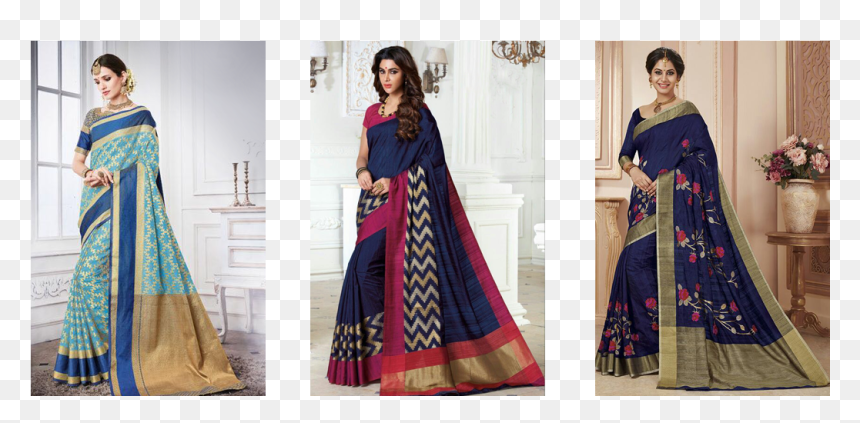 London Sarees Collection - Silk, HD Png Download - sarees png images