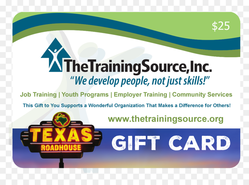 Texas Roadhouse Gift Card Purchases Image - Texas Roadhouse, HD Png Download - texas roadhouse logo png