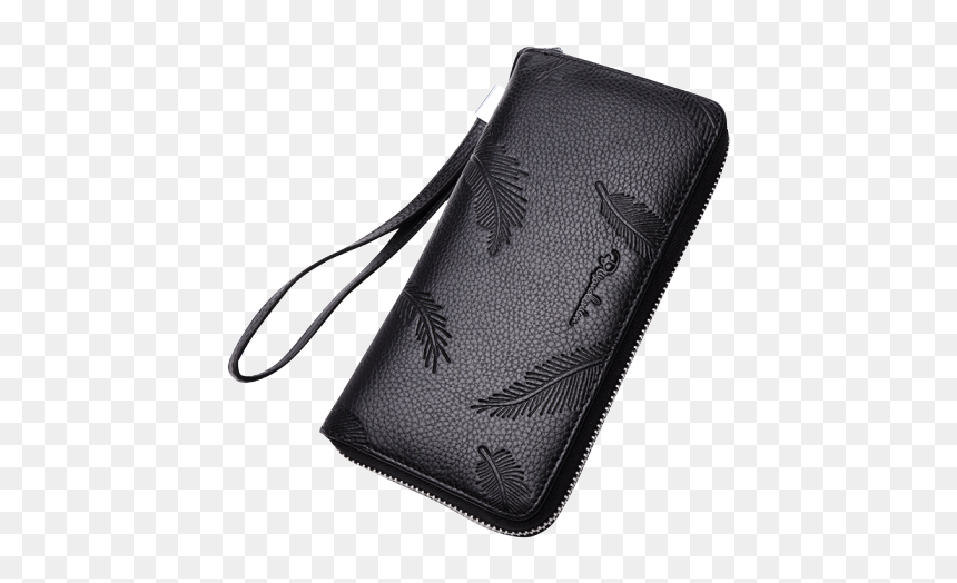 Fashion Cowhide Leather Long Wallet Male Zipper Clutch - Wallet, HD Png Download - wallets png