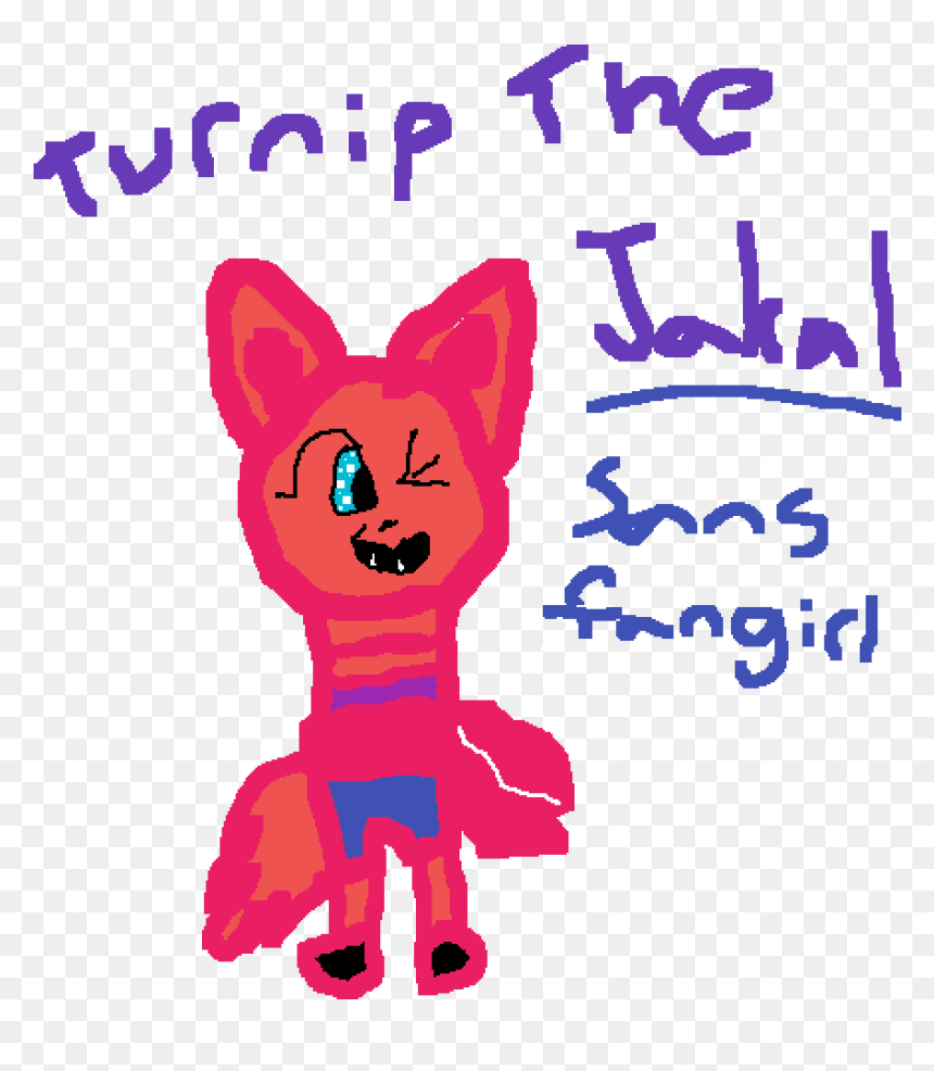 Turnip The Jackal - Sans Fangirl Original Art, HD Png Download - fangirl png