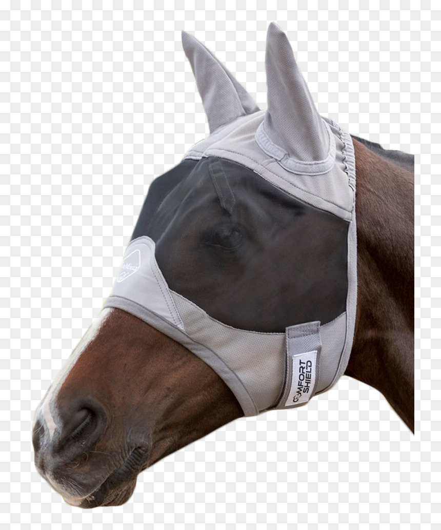 Comfort Fly Shield Half Mask By Le Mieux - Fliegenmaske Nüsternschutz, HD Png Download - half mask png