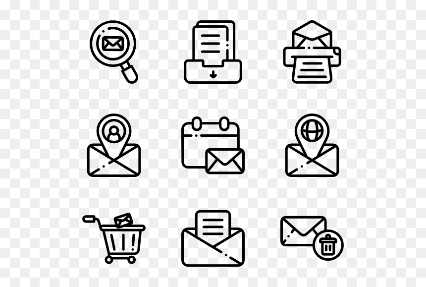 Algorithm Icons, HD Png Download - icono correo png
