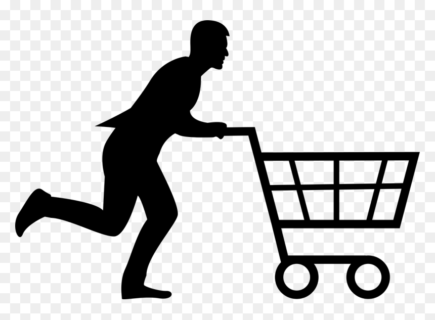 Shopping Clipart Black And White, HD Png Download - person taking photo png