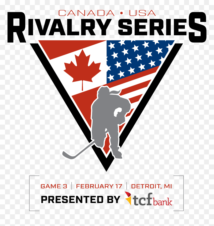 Canada Usa Rivalry Series, HD Png Download - usa hockey logo png