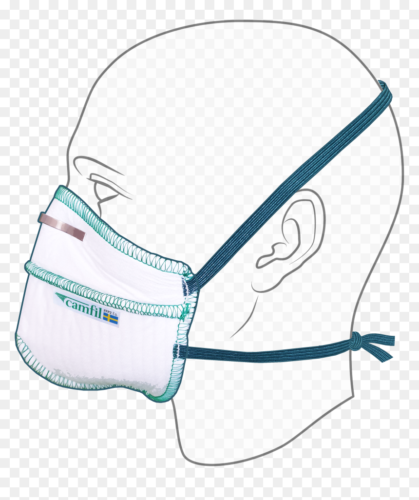 Camprotect Side Head Mask In Place Cpm2 - Batasia Loop, HD Png Download - half mask png