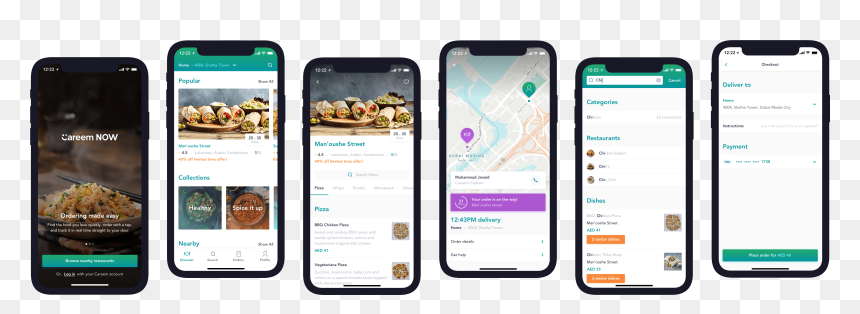 Careem Food Delivery App, HD Png Download - uber eats png