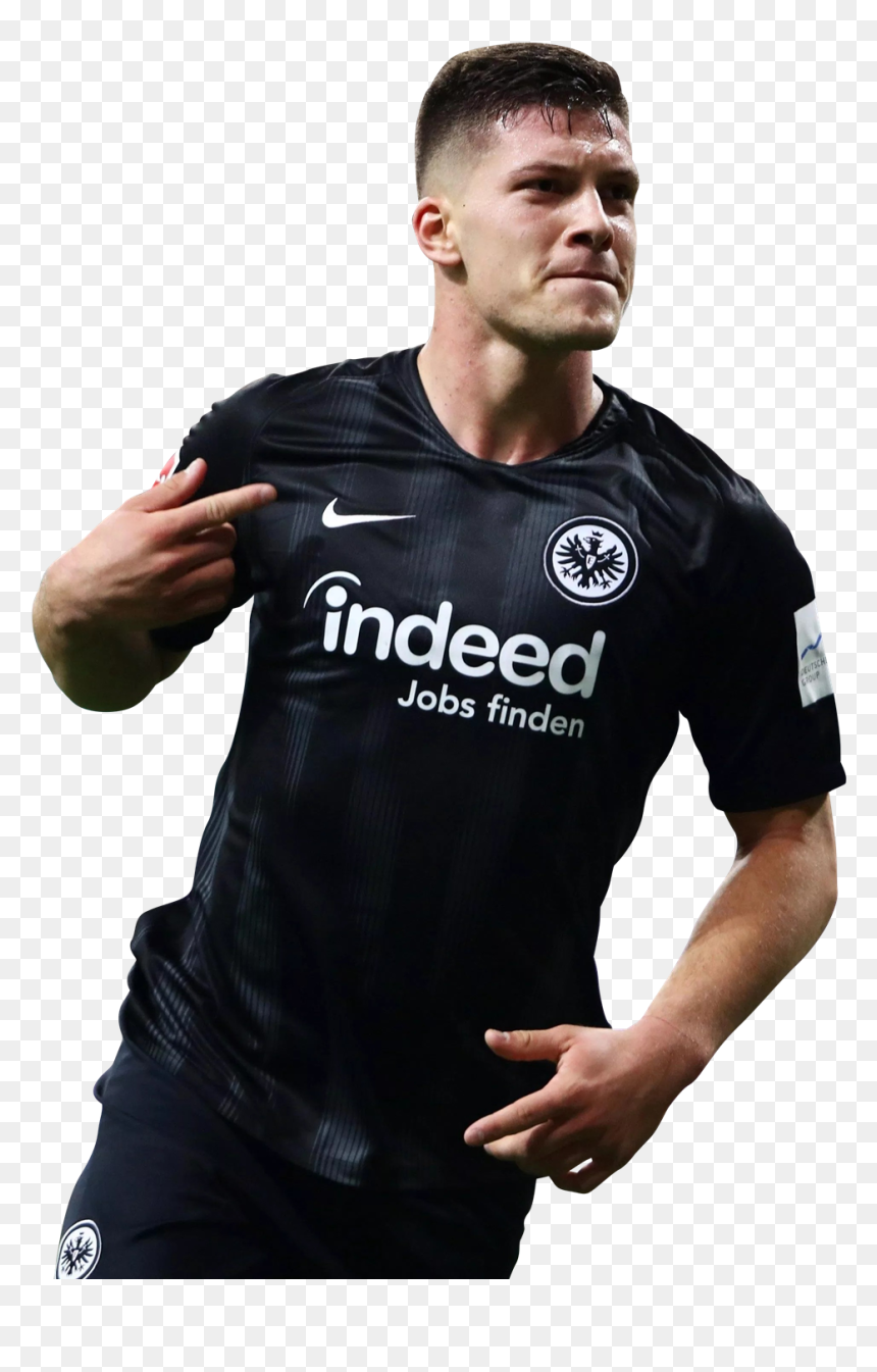Luka Jovic render - Luka Jovic And Lewandowski, HD Png Download - luka png