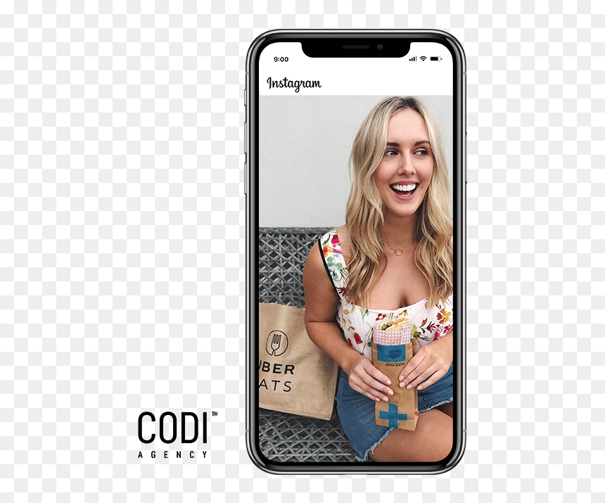 Ubereats Phone1 - - Iphone, HD Png Download - uber eats png