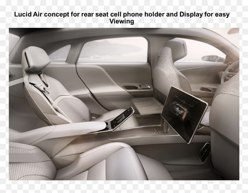 455 - E Auto Lucid Air, HD Png Download - inside car png