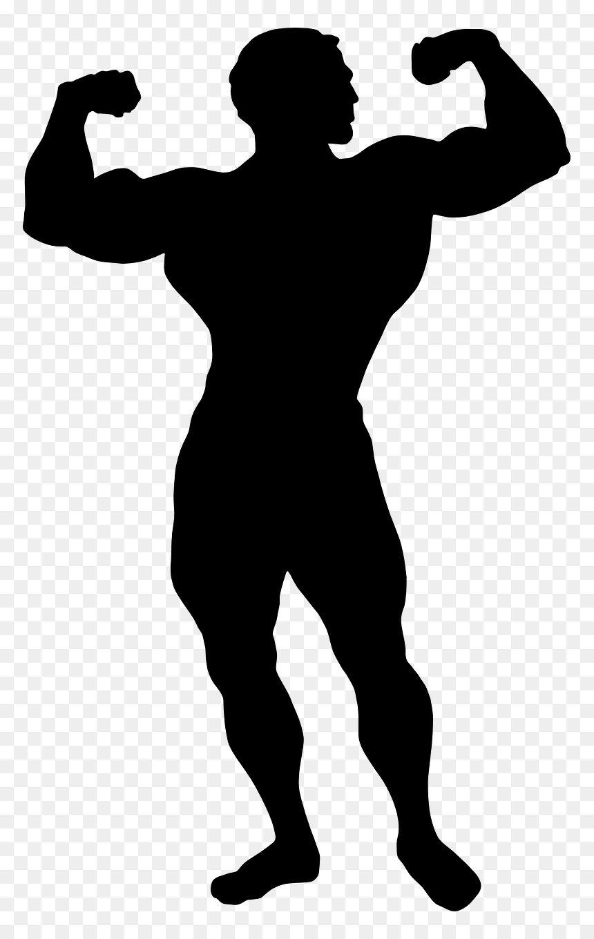 Bodybuilding Clip Art Illustration Silhouette Image - Berlin, HD Png Download - bodybuilding logo png