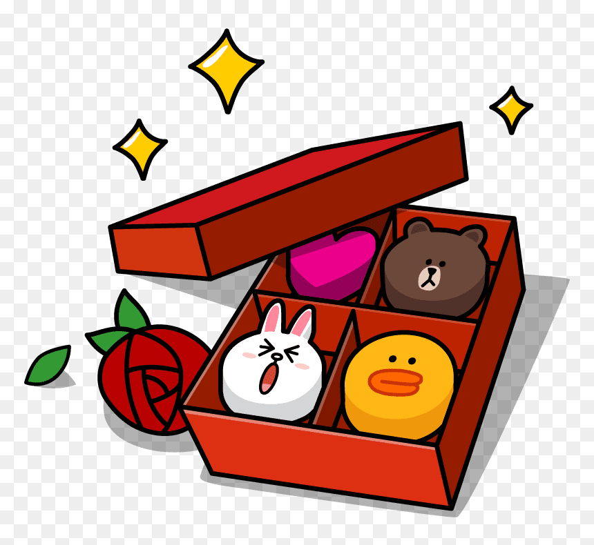 Line Post It Note - Line Sticker Happy Valentines, HD Png Download - line sticker png