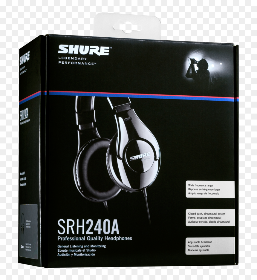 Shure Srh240a, HD Png Download - dj girl headphones png