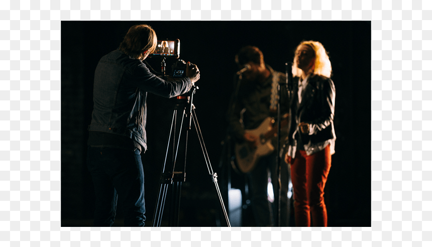 Photo Of The Art Of Making Music Videos Featuring Chris - Photography, HD Png Download - camera with tripod png