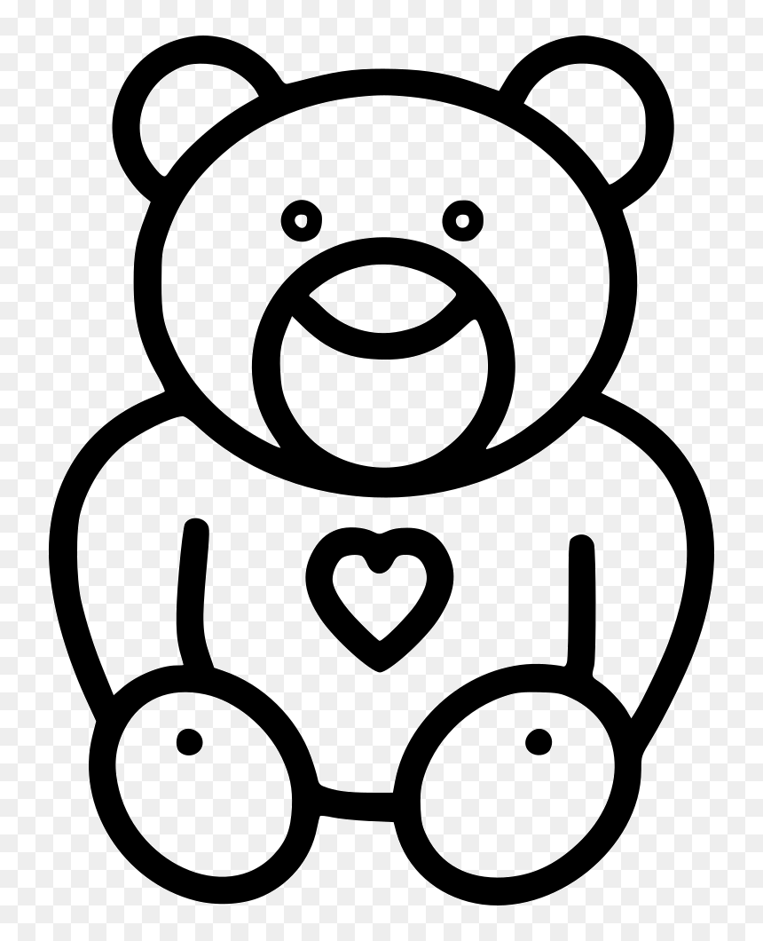 Teddy Bear - Cartoon Teddy Bear Drawing, HD Png Download - teddy bear icon png