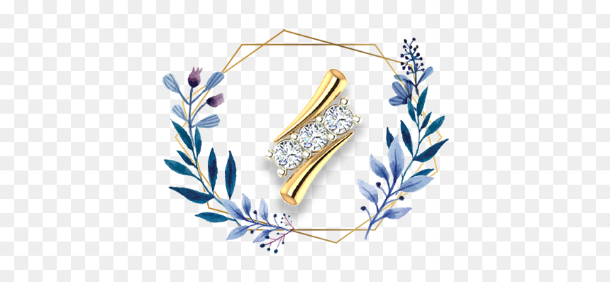 Flral Frame .png, Transparent Png - nose pin png