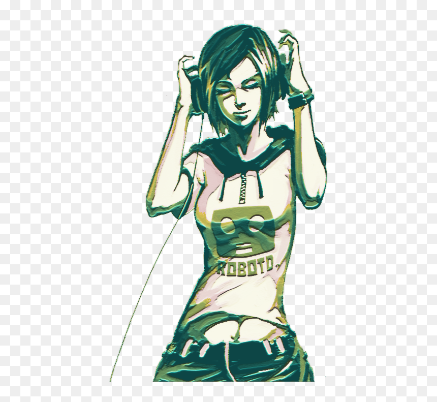 Wallpaper, HD Png Download - dj girl headphones png
