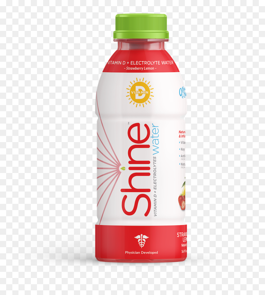 Purchase Strawberry Lemon - Shine Water Vitamin D And Electrolyte, HD Png Download - lemon water png