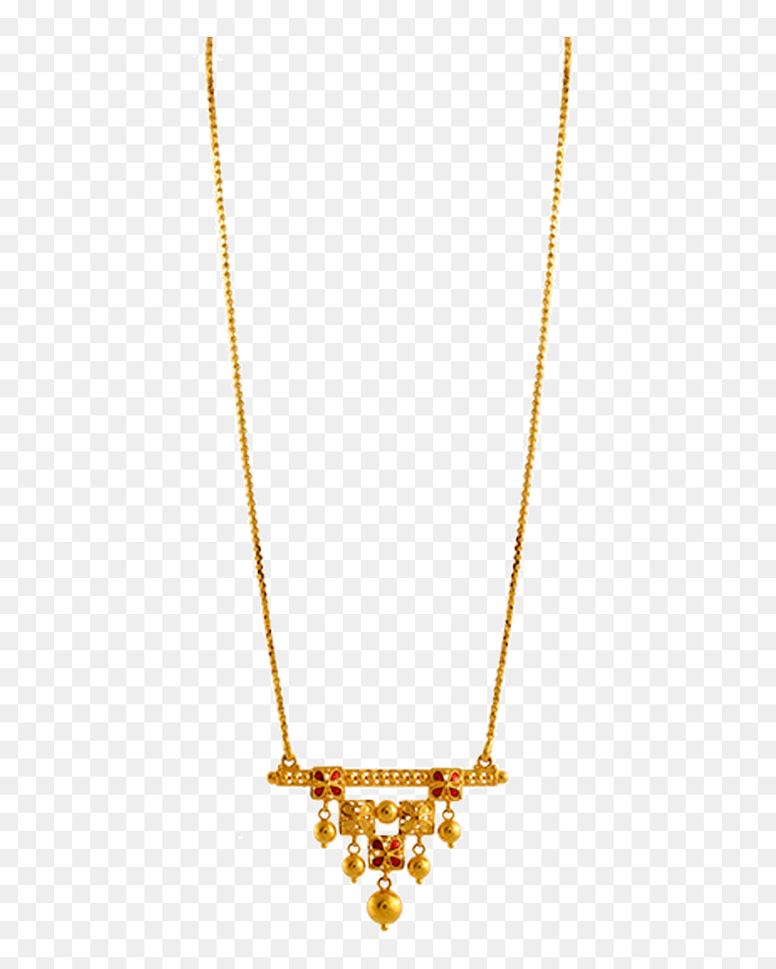 Chandra Jewellers 22k Yellow Gold Neckless - Necklace, HD Png Download - neckless png
