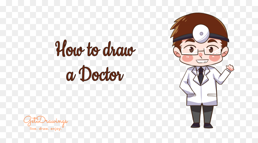 How To Draw A Doctor - Draw A Samoyed Dog, HD Png Download - doctor tools clipart png