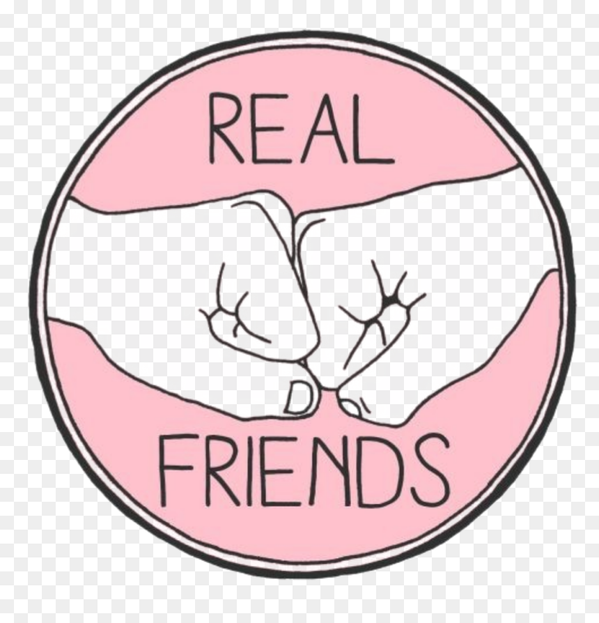#real Friend #friends #forever - Real Friends, HD Png Download - friends forever png text