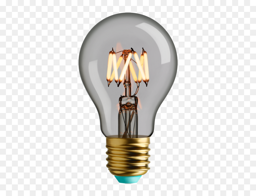 Incandescent Light Bulb, HD Png Download - glowing blue bulb png