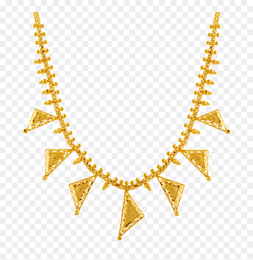 Chandra Jewellers 22k Yellow Gold Neckless - P.c. Chandra Jewellers, HD Png Download - neckless png