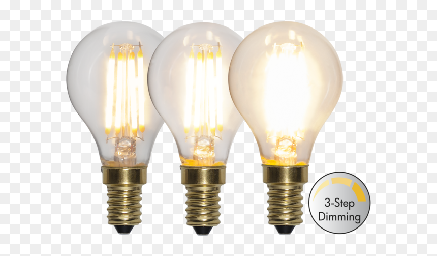 Led Lamp E14 P45 Soft Glow 3-step - Smart Lampa E14, HD Png Download - glowing blue bulb png