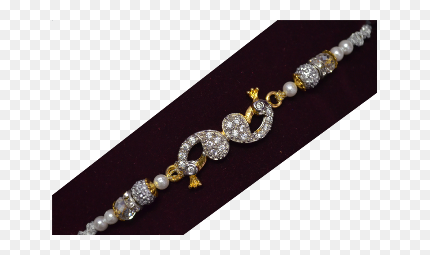 Latest Design Of Silver Rakhi, HD Png Download - silver rakhi png