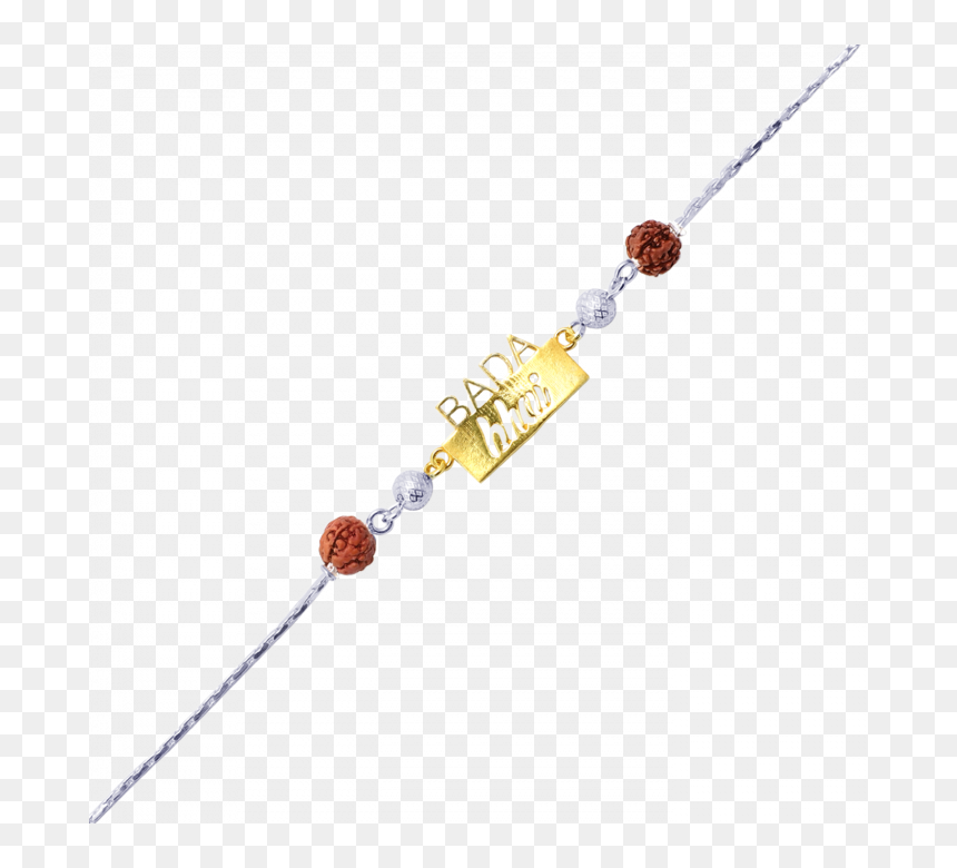 Bead, HD Png Download - silver rakhi png