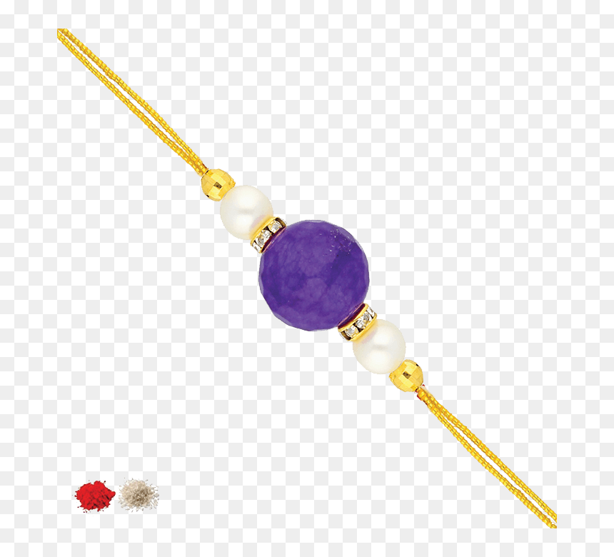 Bead, HD Png Download - silver rakhi png