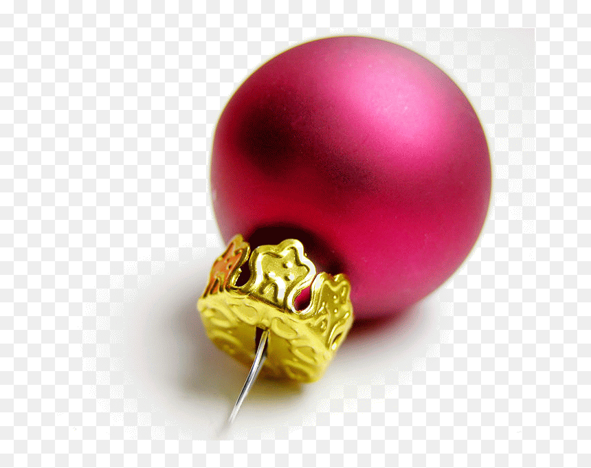 File - Christbaumkugel - Christmas Ornament, HD Png Download - gold christmas ball png