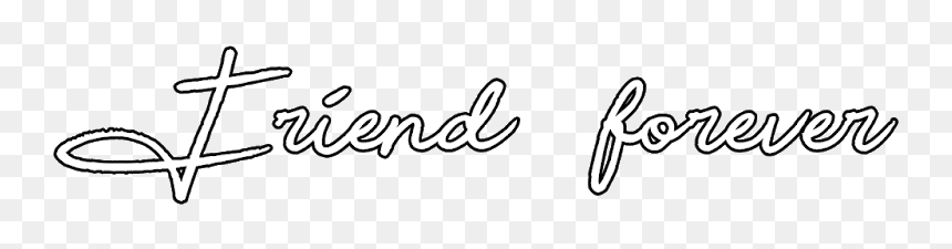 Calligraphy, HD Png Download - friends forever png text