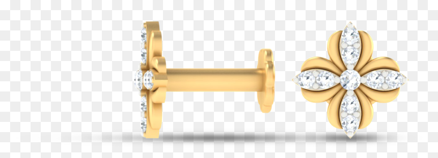 Earrings, HD Png Download - nose pin png