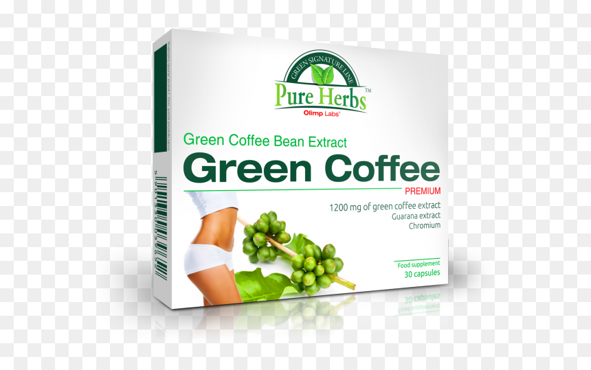 Green Coffee Premium - Pure Herbs Zielona Kawa Premium, HD Png Download - green coffee bean png