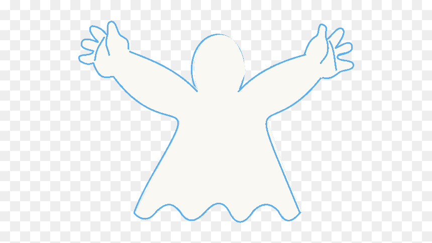 How To Draw Ghost - Illustration, HD Png Download - ghost hand png