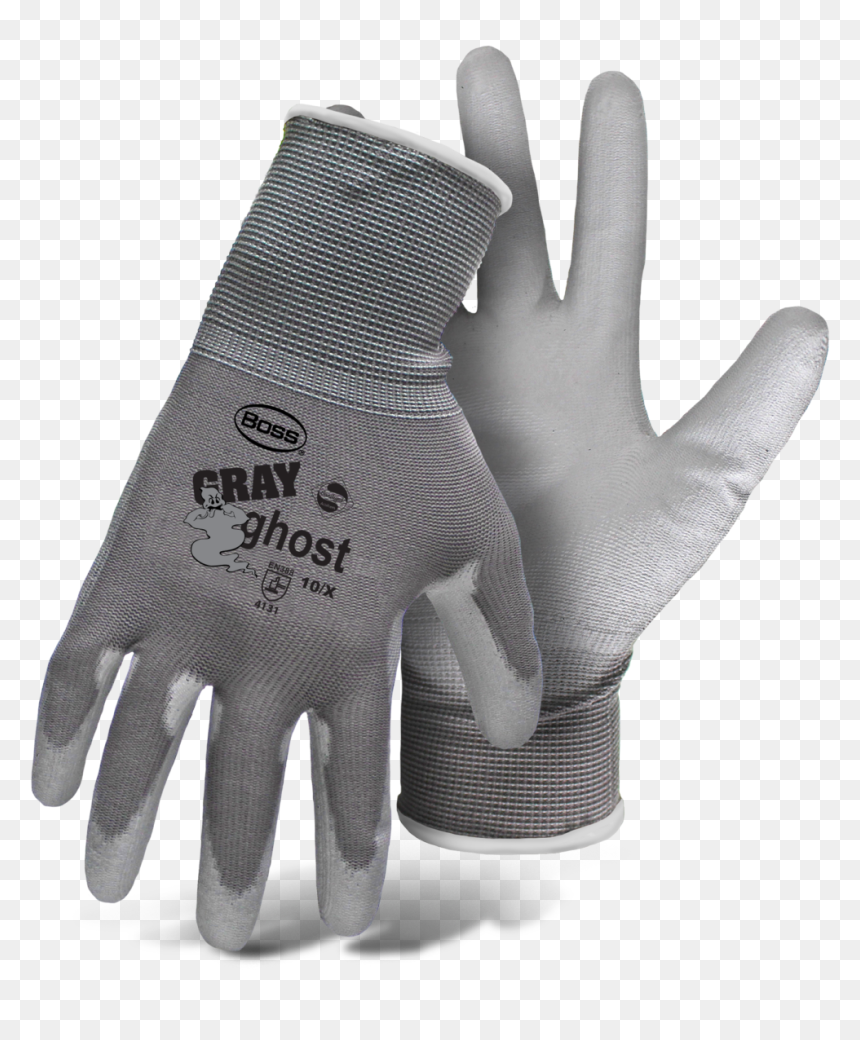 Boss Gray Ghost Gloves, HD Png Download - ghost hand png